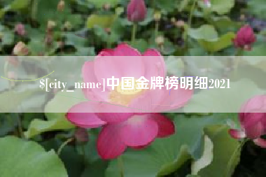 霍邱中国金牌榜明细2021