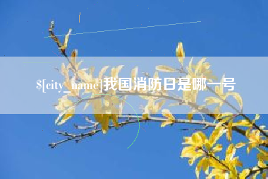 霍邱我国消防日是哪一号
