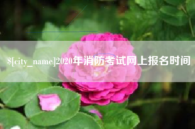霍邱2020年消防考试网上报名时间