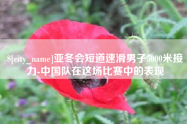 霍邱亚冬会短道速滑男子5000米接力-中国队在这场比赛中的表现