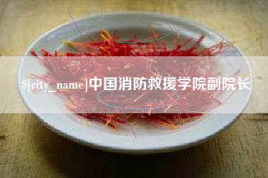 霍邱中国消防救援学院副院长