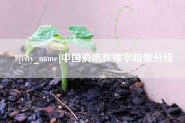 霍邱中国消防救援学院录分线