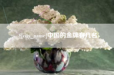 霍邱中国的金牌有几名