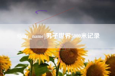 霍邱男子世界5000米记录