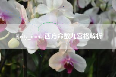 霍邱西方命数九宫格解析
