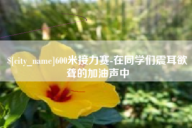 霍邱600米接力赛-在同学们震耳欲聋的加油声中