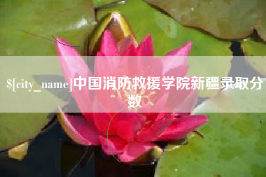 霍邱中国消防救援学院新疆录取分数