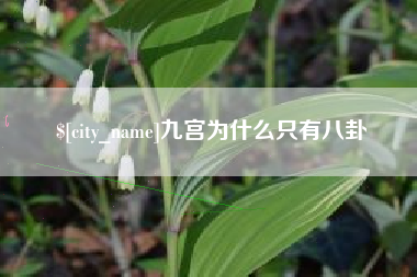 霍邱九宫为什么只有八卦