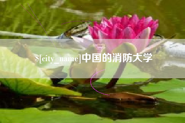 霍邱中国的消防大学