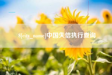霍邱中国失信执行查询