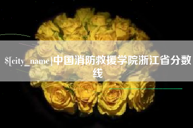 霍邱中国消防救援学院浙江省分数线