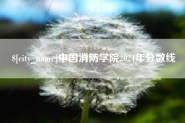 霍邱中国消防学院2024年分数线