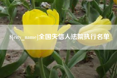 霍邱全国失信人法院执行名单