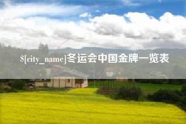 霍邱冬运会中国金牌一览表
