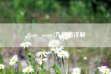 霍邱九宫格详解