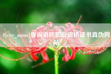 霍邱查询消防职业资格证书真伪网站