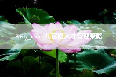 霍邱九宫格人才管理策略
