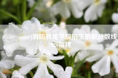 霍邱消防救援学院招生录取分数线2020福建
