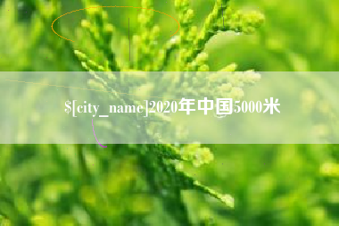 霍邱2020年中国5000米