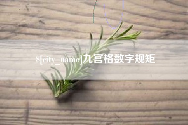 霍邱九宫格数字规矩