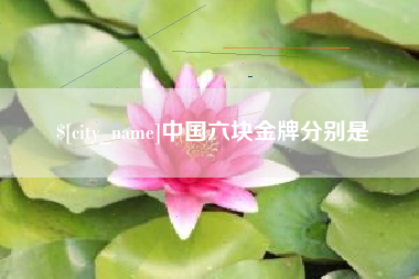 霍邱中国六块金牌分别是